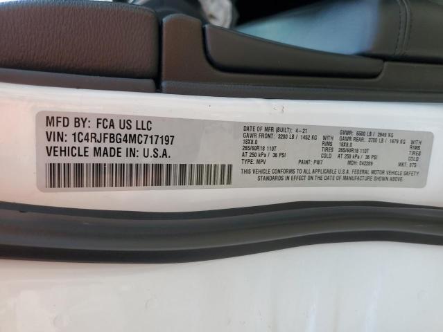 1C4RJFBG4MC717197 Jeep Grand Cherokee Limited