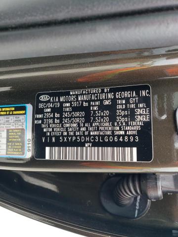 5XYP5DHC3LG064893 KIA Telluride Sx