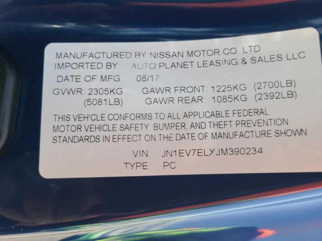 JN1EV7ELXJM390234 Infiniti Q60 Luxe 300