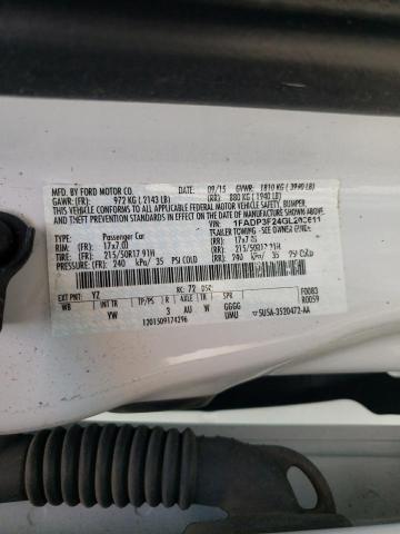 1FADP3F24GL203611 Ford FOCUS SE