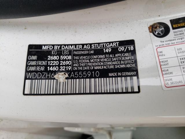 WDDZH6JB9KA555910 Mercedes-Benz E 450 4matic
