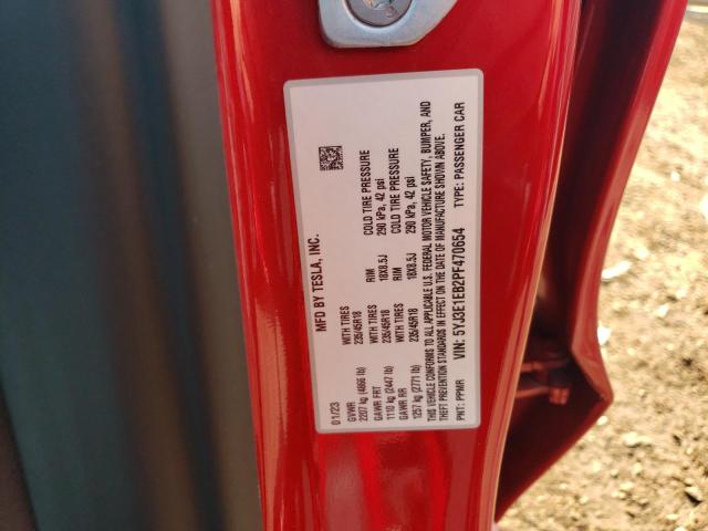 5YJ3E1EB2PF470654 Tesla MODEL 3