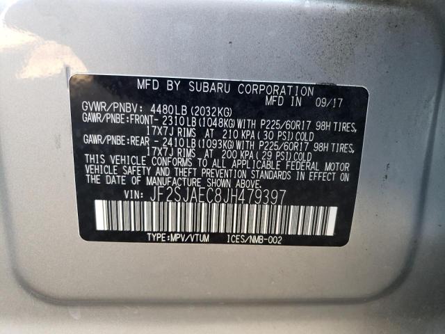 JF2SJAEC8JH479397 Subaru Forester 2.5i Premium