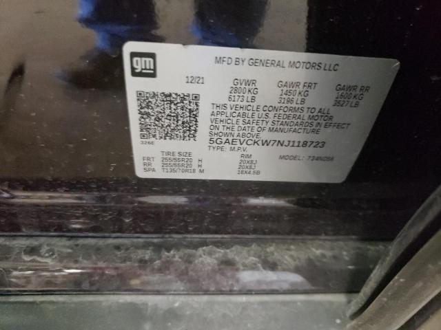 5GAEVCKW7NJ118723 Buick Enclave Avenir