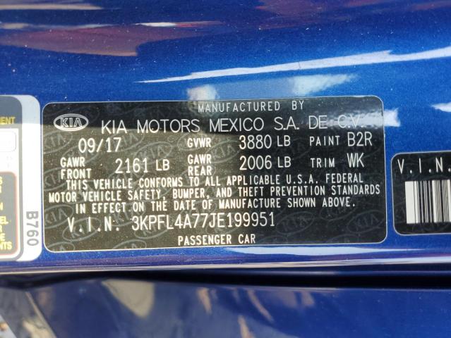 3KPFL4A77JE199951 | 2018 KIA FORTE LX