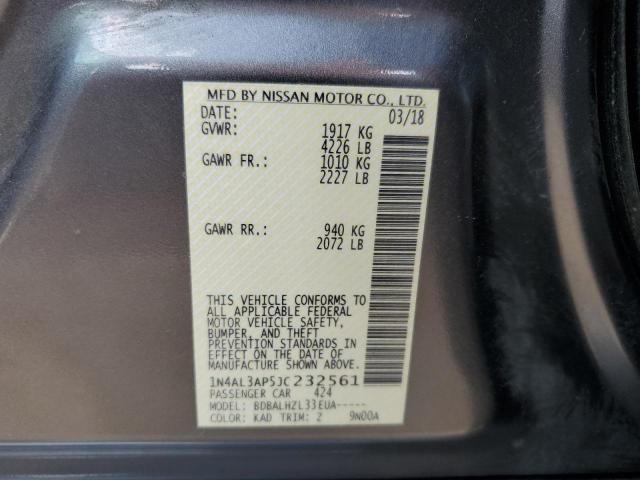 1N4AL3AP5JC232561 Nissan ALTIMA 2.5
