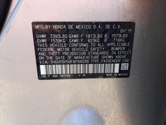 3HGGK5H58FM768256 Honda FIT LX