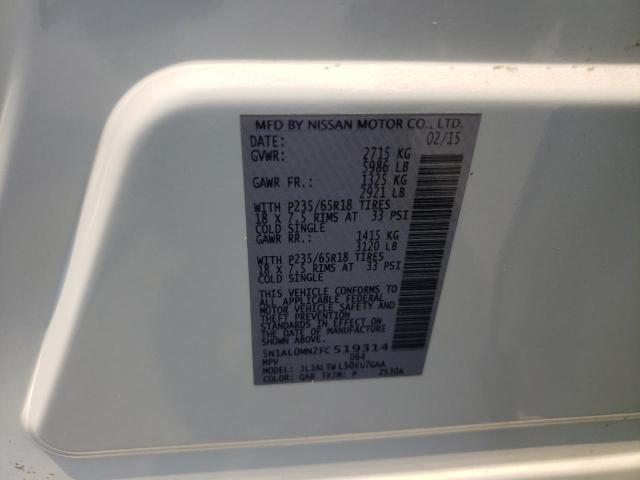 5N1AL0MN2FC519314 Infiniti QX60