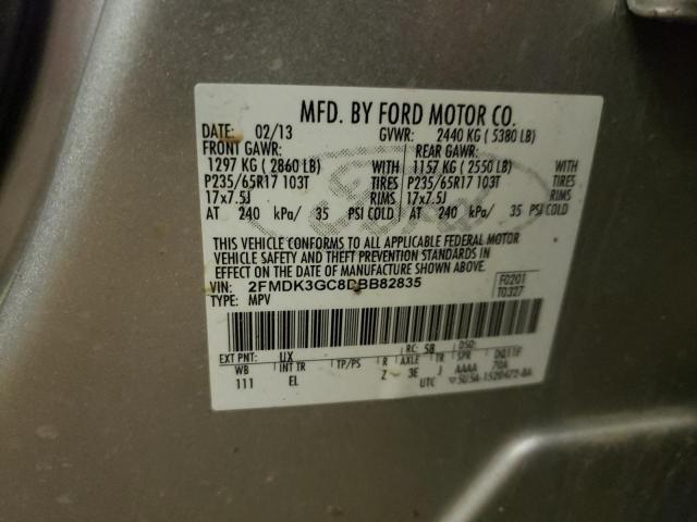 2FMDK3GC8DBB82835 2013 FORD EDGE, photo no. 12