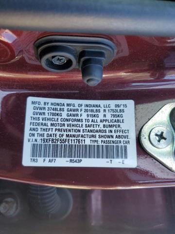 19XFB2F55FE117611 Honda Civic Lx