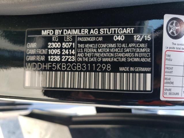 WDDHF5KB2GB311298 2016 MERCEDES-BENZ E-CLASS, photo no. 12