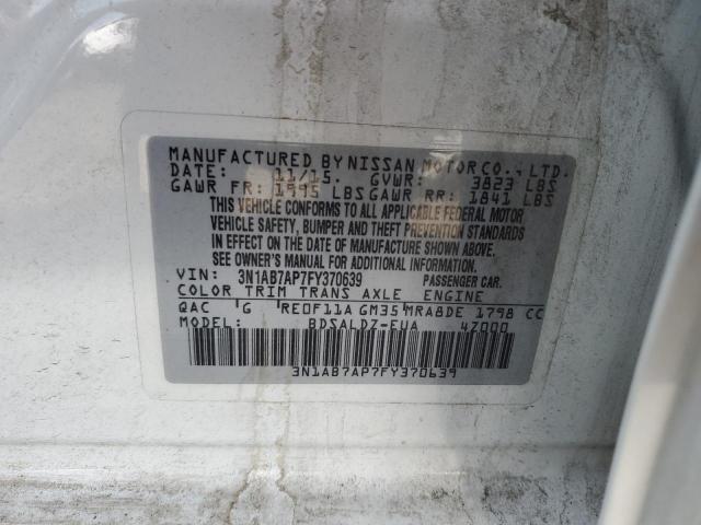 3N1AB7AP7FY370639 Nissan SENTRA S