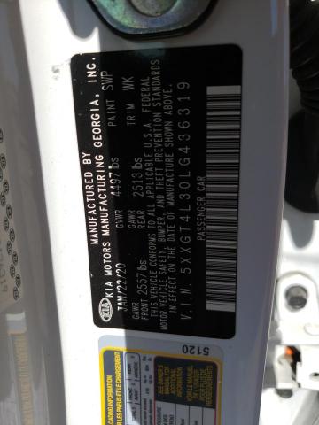 5XXGT4L30LG436319 KIA Optima Lx