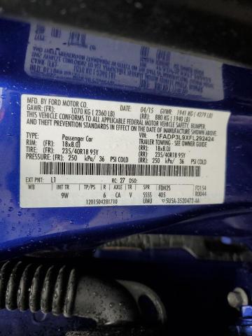 1FADP3L9XFL292424 Ford FOCUS ST