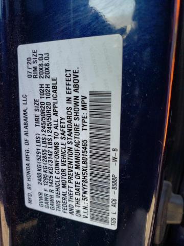 5FNYF8H5XLB015465 Honda Passport Exl