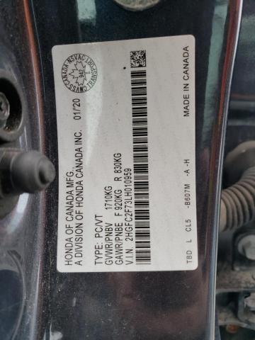 2020 HONDA CIVIC EX - 2HGFC2F73LH010959