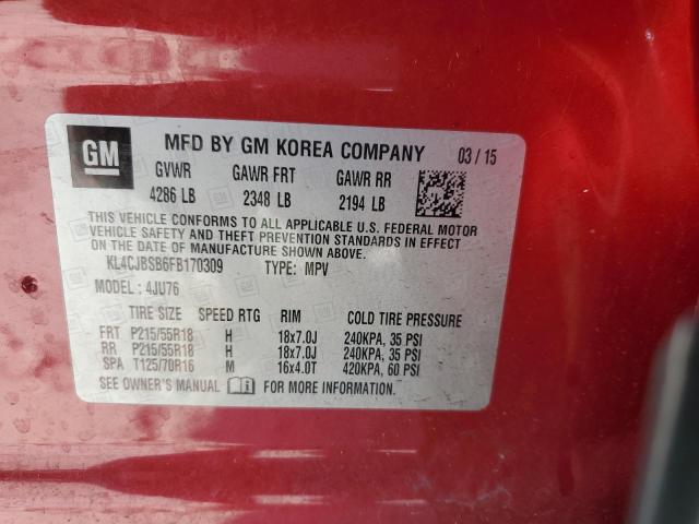 KL4CJBSB6FB170309 Buick Encore Convenience