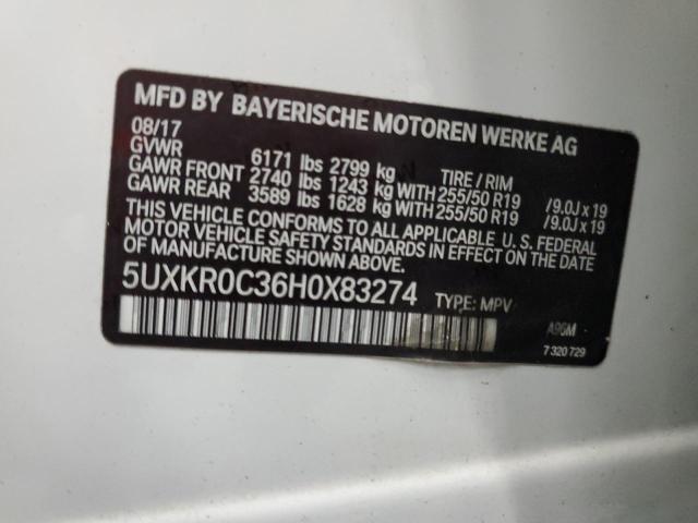 5UXKR0C36H0X83274 2017 BMW X5, photo no. 13