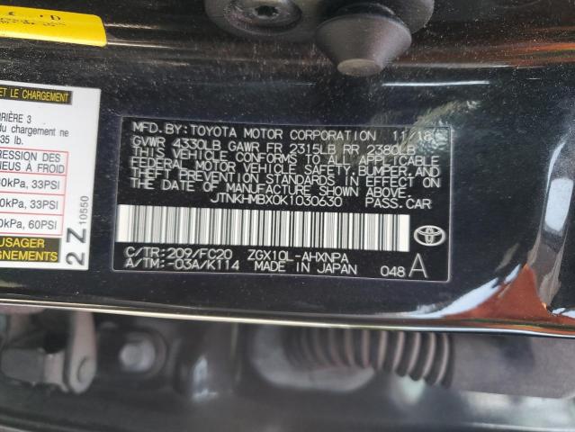 JTNKHMBX0K1030630 Toyota C-HR XLE