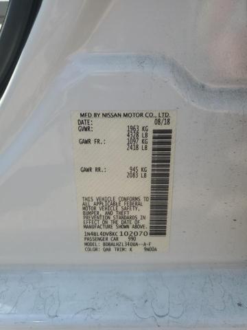 1N4BL4DV8KC102070 Nissan ALTIMA SV