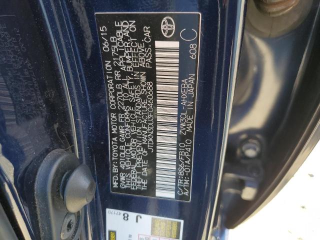 JTDKN3DU3F0460688 Toyota PRIUS