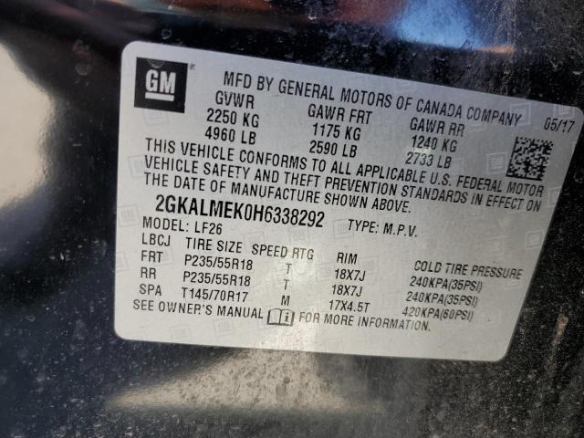 2GKALMEK0H6338292 GMC Terrain Sle