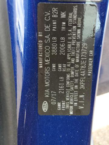 3KPFL4A78JE173729 KIA FORTE LX
