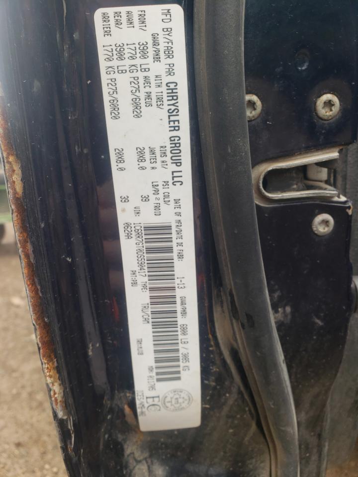 1C6RR7GT0DS590417 2013 Ram 1500 Slt