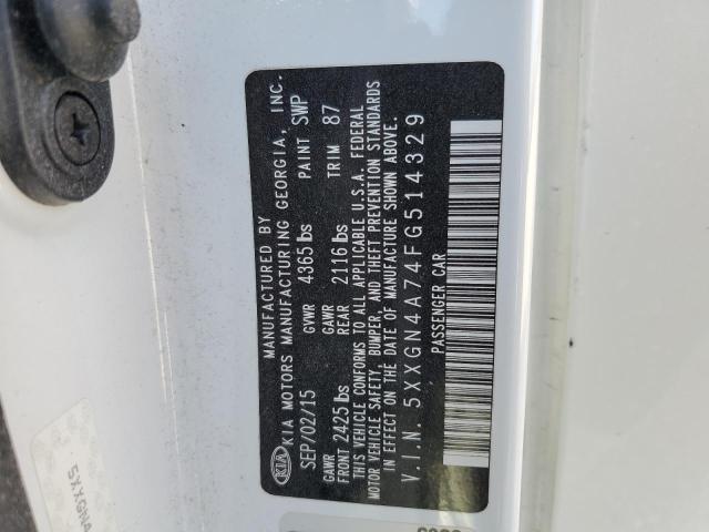 5XXGN4A74FG514329 KIA OPTIMA EX