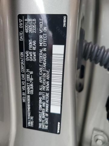 2017 VOLVO S60 PLATIN - LYV402TM6HB149698