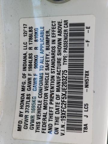 19XFC2F5XJE203275 Honda Civic Lx