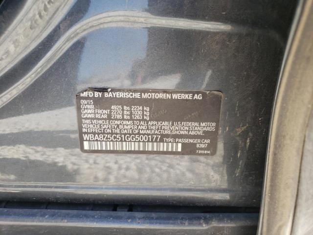 WBA8Z5C51GG500177 BMW 328 Xigt Sulev