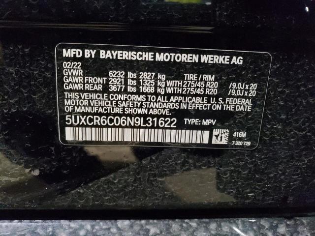 5UXCR6C06N9L31622 2022 BMW X5, photo no. 12