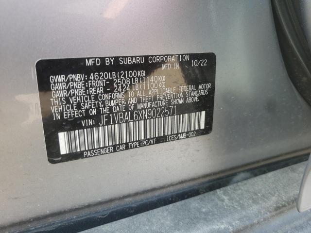 JF1VBAL6XN9022571 Subaru Wrx Limited