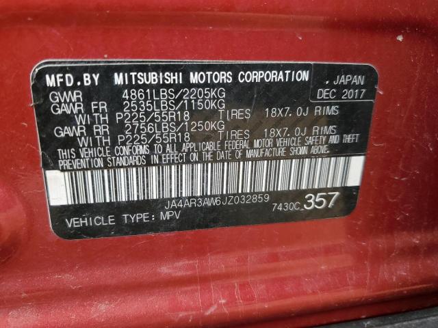 JA4AR3AW6JZ032859 Mitsubishi Outlander Sport Es