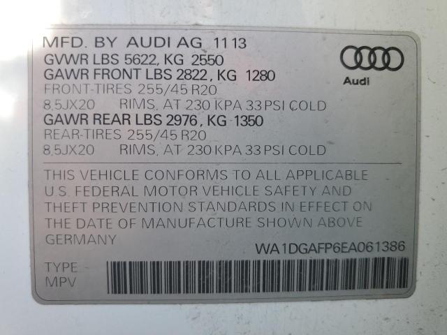 VIN WA1DGAFP6EA061386 2014 Audi Q5, Premium Plus no.13