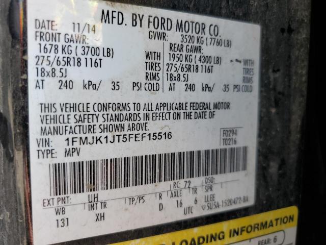 1FMJK1JT5FEF15516 Ford Expedition El Xlt