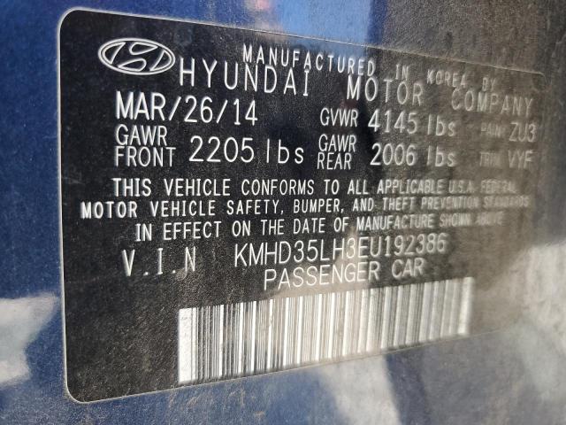 KMHD35LH3EU192386 Hyundai ELANTRA GT
