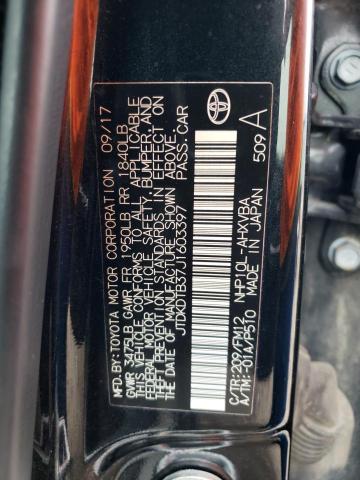 JTDKDTB37J1603397 Toyota PRIUS C