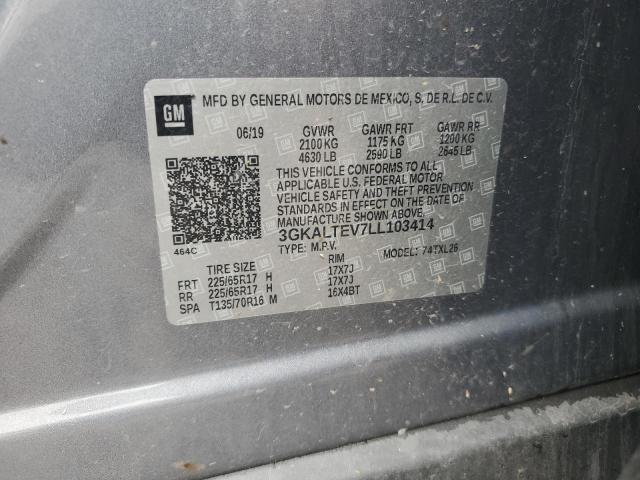 3GKALTEV7LL103414 GMC Terrain Sle