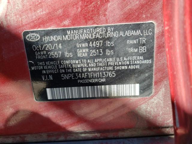 2015 HYUNDAI SONATA SPO - 5NPE34AF1FH113765