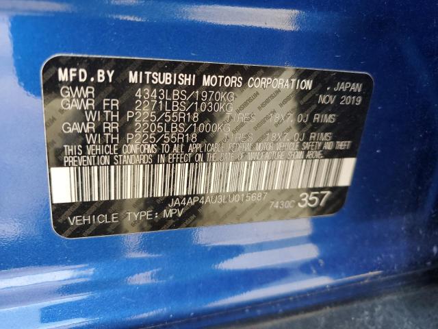 JA4AP4AU3LU015687 Mitsubishi Outlander  14