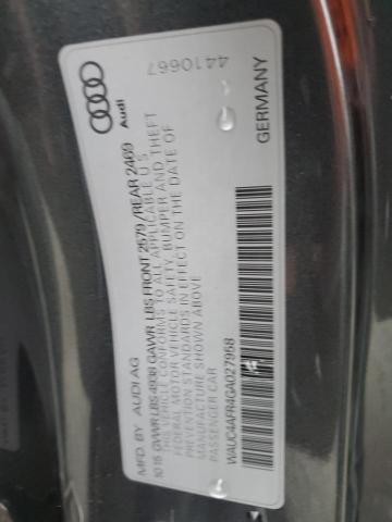 2016 AUDI S5 PREMIUM - WAUC4AFR4GA027958