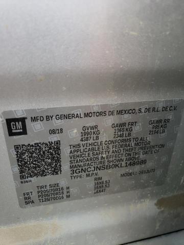2019 CHEVROLET TRAX LS - 3GNCJNSB0KL148989
