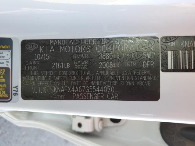 KNAFX4A67G5544070 KIA FORTE LX