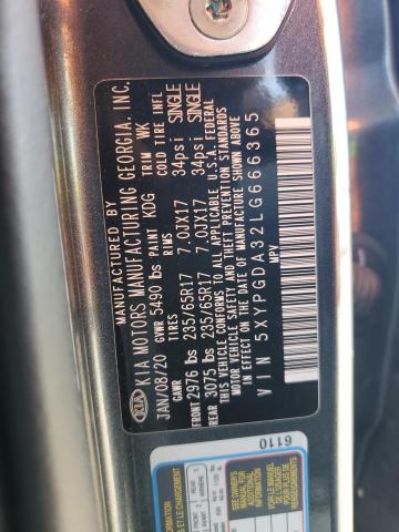 5XYPGDA32LG666365 KIA SORENTO L