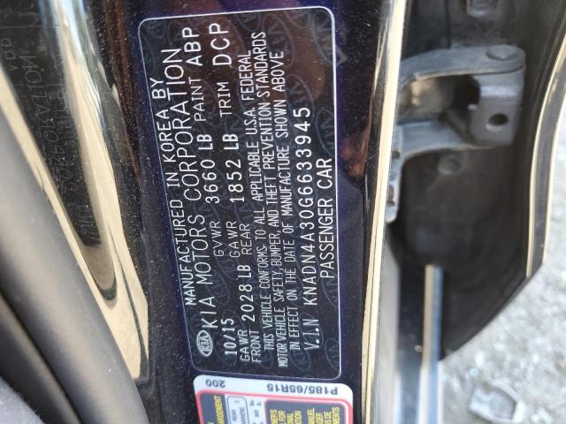 KNADN4A30G6633945 KIA RIO EX