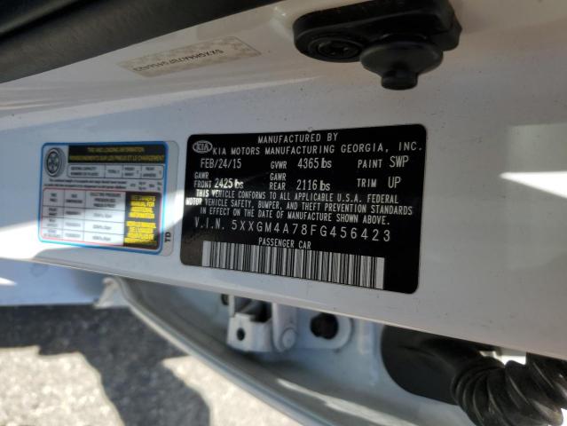 5XXGM4A78FG456423 KIA Optima Lx