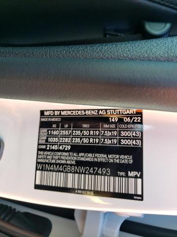 W1N4M4GB8NW247493 Mercedes-Benz GLB 250