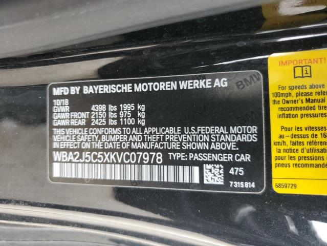 VIN WBA2J5C5XKVC07978 2019 BMW 2 Series, M240I no.13